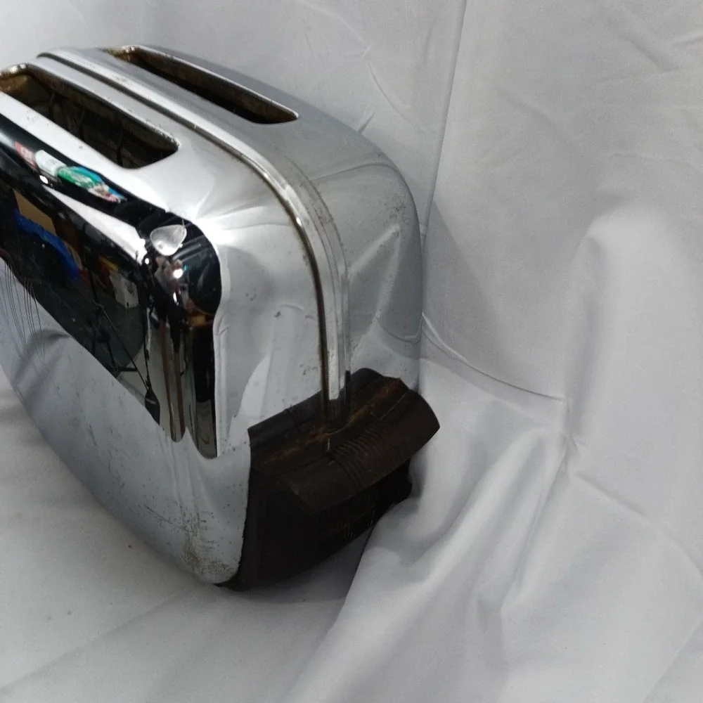 Vintage Toastmaster MCM 2-Slice Toaster Chrome Bakelite Handles USA MCM Parts